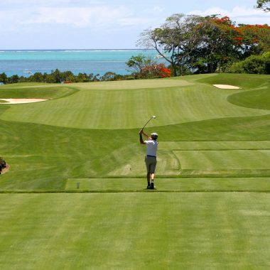 Driving on a golf course